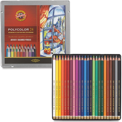 Lápis de Cor Polycolor 24 cores